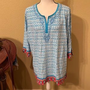 👚 NWT Jones New York brand women’s long sleeve knit shirt